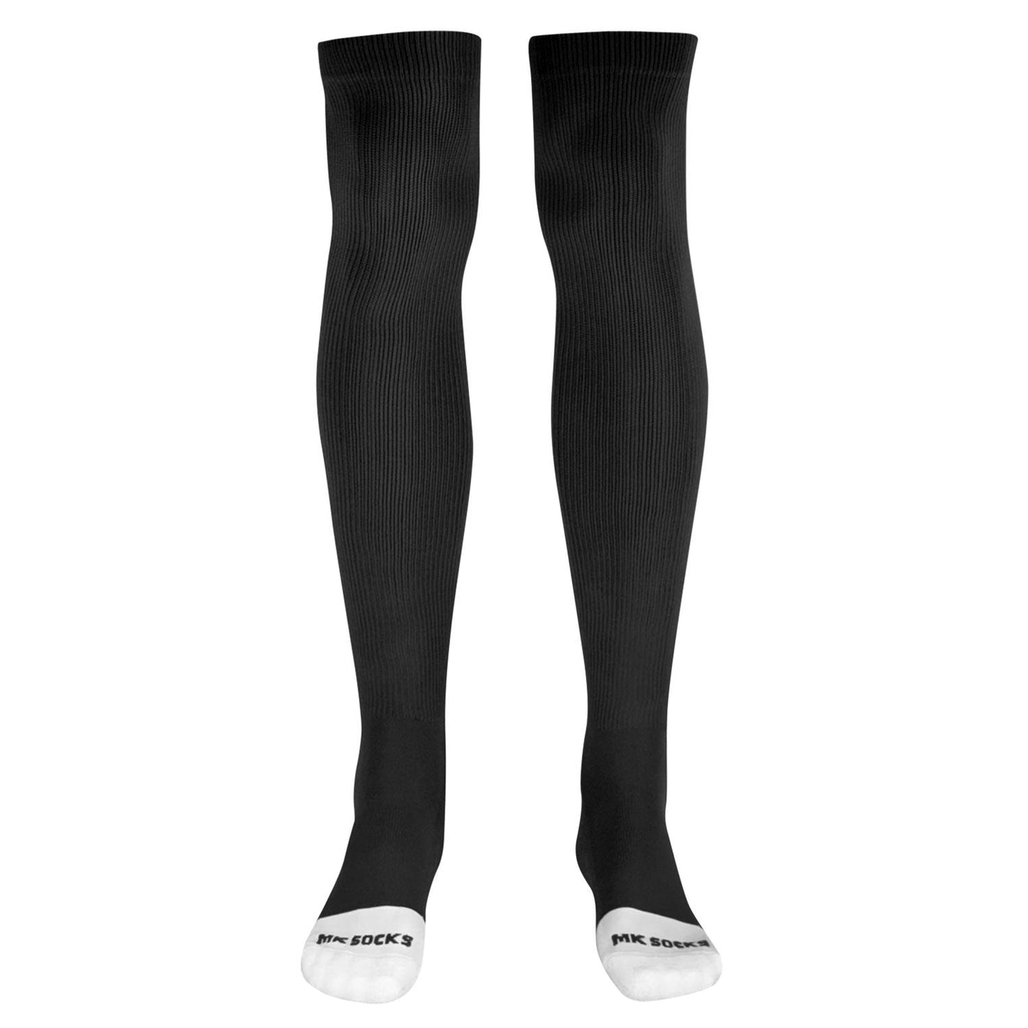 ProFlex Extra-Durable Over the Knee Baseball, Football Extra Long Sports Tube Socks (Black)