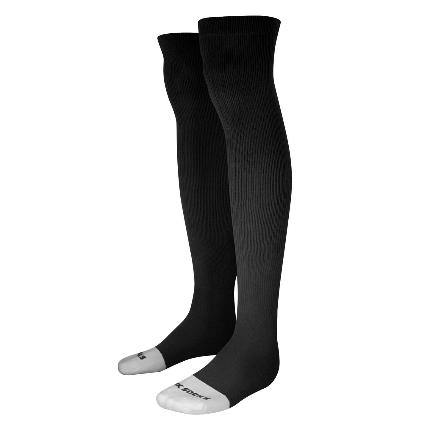 ProFlex Extra-Durable Over the Knee Baseball, Football Extra Long Sports Tube Socks (Black)