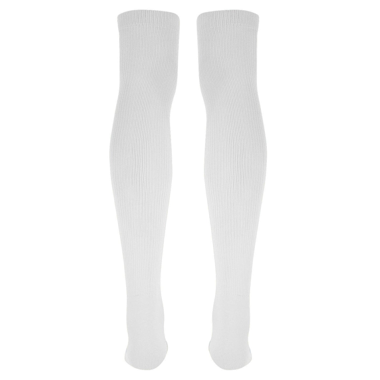 ProFlex Extra-Durable Over the Knee Baseball, Football Extra Long Sports Tube Socks (White)