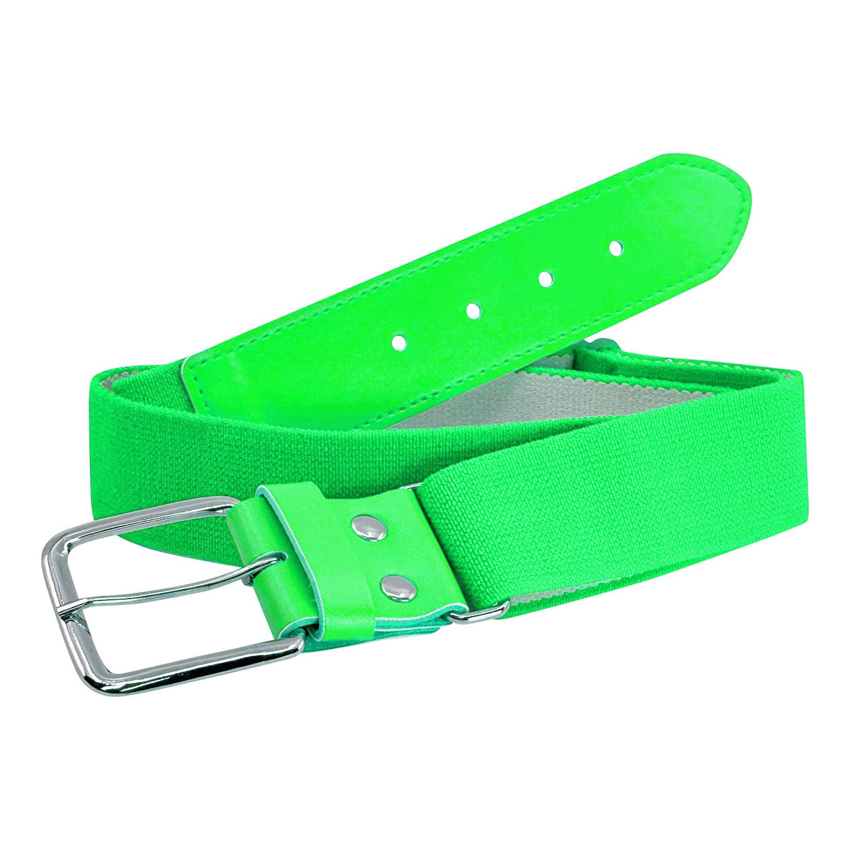 NEON GREEN Baseball Softball Elastic Belt, Youth and Adult Sizes