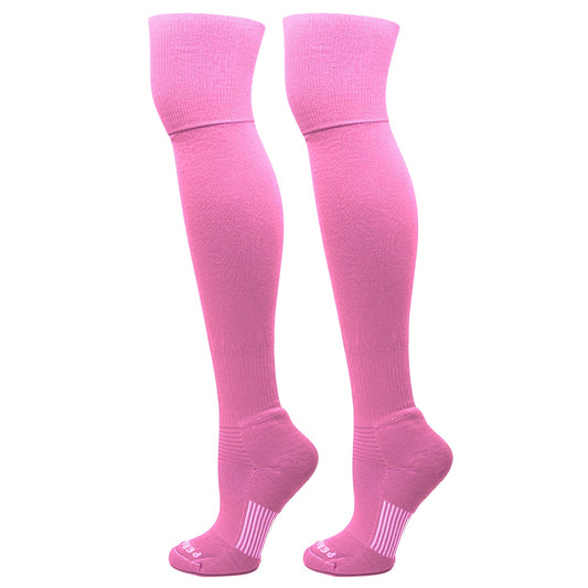 Over the Knee Baseball, Extra Long Sports Socks (Bubblegum Pink)