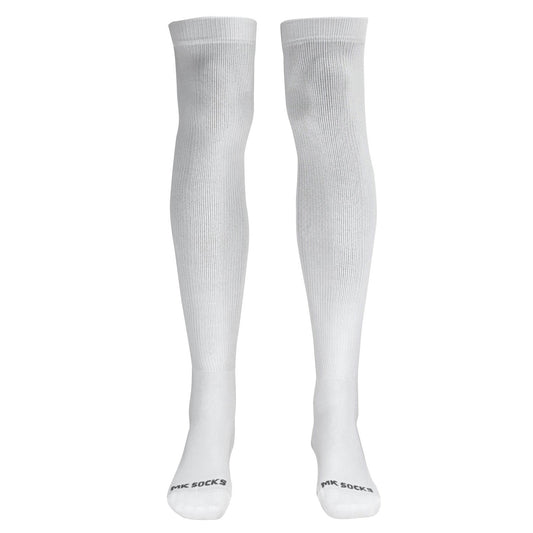 ProFlex Extra-Durable Over the Knee Baseball, Football Extra Long Sports Tube Socks (White)