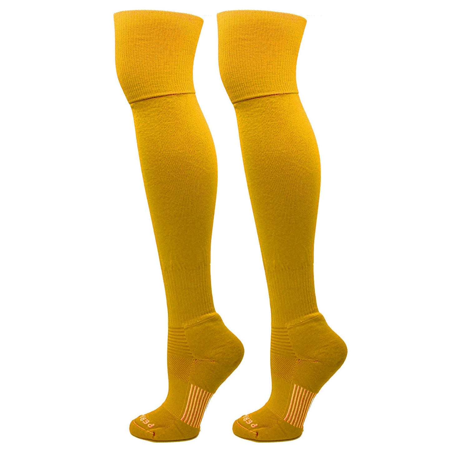 Over the Knee Baseball, Extra Long Sports Socks (Athletic Gold)