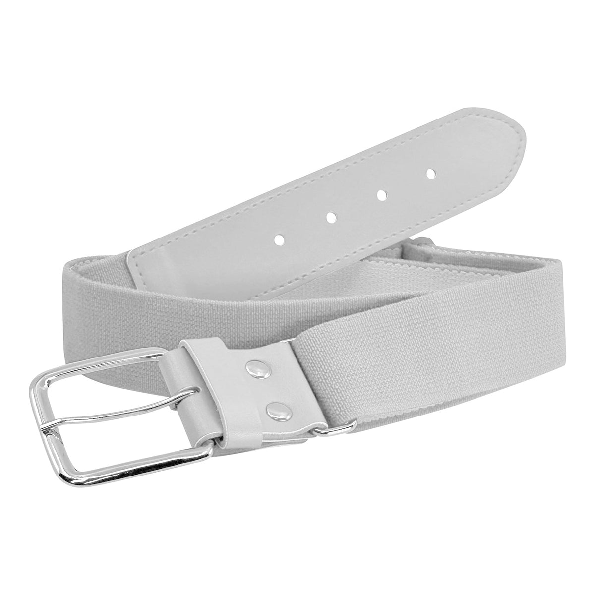 WHITE Baseball Softball Elastic Belt, Youth and Adult Sizes